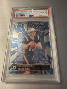 2024 Donruss Optic Drake Maye My House PSA 10 Rookie RC - Bild 1 von 2