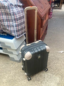 It Koffer erweiterbar grau & rosa mit 4 Rollen & Griff - Bild 1 von 15