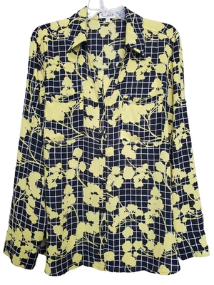 Camisa Express Portofino Ventana Floral Manga Enrollable Abotonada Talla XL Foto 1 de 4