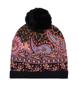 NEW CAMILLA MAYFAIR MARY KNIT BEANIE W/ POM POM & CRYSTALS . - Picture 1 of 4