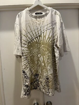 Camiseta de Colección Coogi Para Hombre 4XL Lámina Dorada Blanca Roja Hip Hop Ropa de Calle Foto 1 de 4