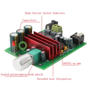 TPA3116D2 100W NE5532 OPAMP 8-25V modulo audio subwoofer scheda amplificatore digitale - Foto 1 di 4