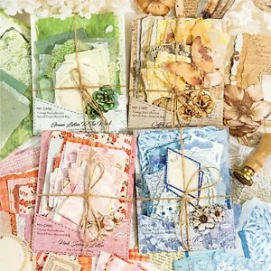 100 piezas de papel vintage decoración álbum de recortes tarjetas manualidades diario basura álbum hágalo usted mismo arte - Imagen 1 de 11