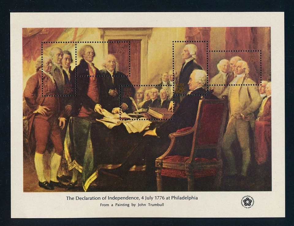 United States.Souv. Sheet 1976 Sc#1687 in MNH OG.(13)American Bicentennial issue - Image 1 of 1