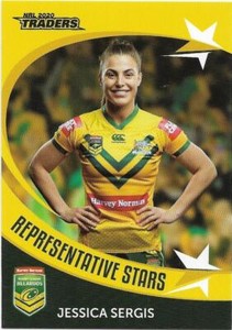 2020 Nrl Traders Representative Stars (RS16) Jessica SERGIS Jillaroos