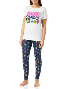 Marvel Womens Pyjamas Hulk Wonder Woman Spider-Woman Ladies PJs Sizes 8 to 22 - Picture 1 of 7