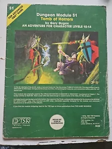 S1 Tumba de Horrores Advanced Dungeons and Dragons AD&D Módulo RPG Libro - Imagen 1 de 10