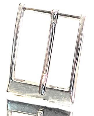 Fibbia cintura di ricambio da uomo argento di 3 cm altezza per rettangolare  - Immagine 1 di 4