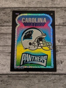 Vintage 1995 Carolina Panthers Team NFL Prismatic Vending Machine Sticker 90s - Picture 1 of 3