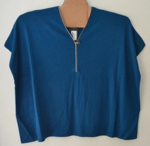 Poncho con cremallera para mujer Colour Works talla S/M nuevo con etiquetas - Imagen 1 de 14