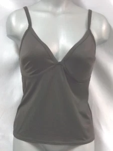 Lands End Swim Top Size 6 C Cup Chocolate Brown Halter New - Picture 1 of 4