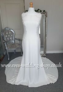 House of Nicholas London crepe ivory wedding dress UK 18- check measurements