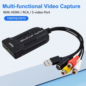USB VHS video capture card to Digital HD/RCA/s-video to USB2.0 converter - Photo 1/6