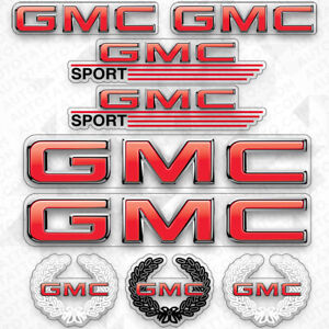 For GMC Off Road Sport Car Truck Logo Sticker Vinyl 3D Decal Stripe Decor Denali
