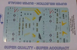 Calcomanía a microescala escala 1:72 #72-905 / F/A-18E/F Super Hornets: VFA-32 y VFA-115 - Imagen 1 de 1