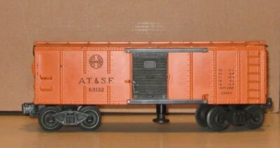 LIONEL POSTWAR A.T. & S. F. 63132 SANTA FE # X3464 OPERATING BOXCAR - O GAUGE - Image 1 of 4