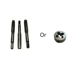 BSF TAPS OR DIES LEFT HAND SET LH FIRST SECOND PLUG TAPS OR SPLIT DIE 1/4 - 3/4 - Picture 1 of 19