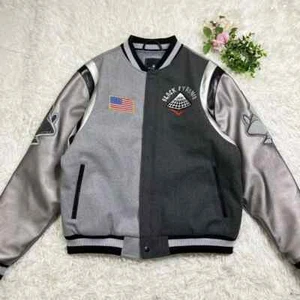 BLACK PYRAMID Stadium Varsity Jacket Outwear size XXL Used Rare from Japan - Picture 1 of 12