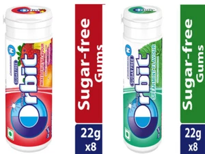 Chicle de mascar Orbit Wrigley sin azúcar, paquete de 8 botellas de bolsillo - Imagen 1 de 19
