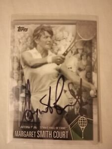 Margaret Smith Court #32 signed l auto 2019 Topps Hall of Fame Card tennis
