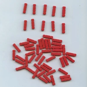 LEGO x 55 Red Technic, Axle 2L Notched 32062 - Picture 1 of 1