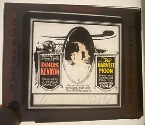 1920 THE HARVEST MOON Doris Kenyon GIBRALTAR PICTURES Glass Movie Slide VG - Picture 1 of 4