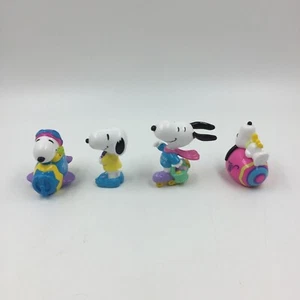 Snoopy Easter figurines vinyl set of 4 Whitman - Picture 1 of 9