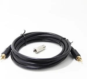 RCA Video Cable with RF TV Connector for Atari 2600 Jr 7800 Colecovision Intelli - Picture 1 of 12