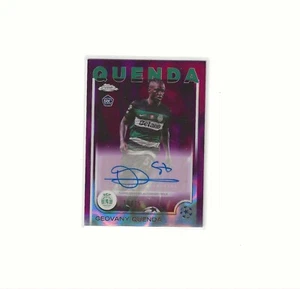 2024/25 TOPPS CHROME UCC MAGENTA REFRACTOR GEOVANY QUENDA RC AUTO #10/75 - Picture 1 of 2