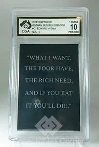 2016 Cryptozoic Gotham Before The Legend Edward Nygma Quote Card Graded 10 - Foto 1 di 2