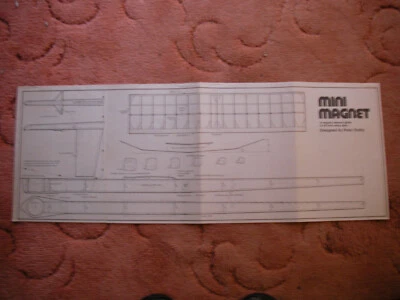 Aeromodeller Plans of the Mini M a glider model of 48" span Apr 1985 - Image 1 of 2