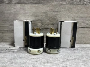 Lot 2 Leviton 2311 20 Amp, 125 Volt, NEMA L5-20P, 2P, 3W, LockingPlug A29 #N30-7 - Picture 1 of 5