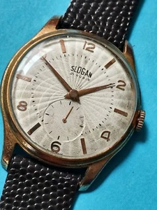 Rare Beauty Large 37mm SLOGAN 21 Jewels Manual Wind Mens Watch _3601 - Picture 1 of 11