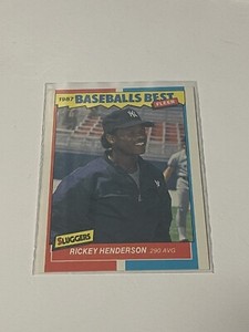 1987 Fleer Baseballs Best #18 Rickey Henderson **015510