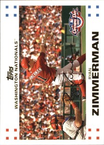 2007 Topps Opening Day Washington Nationals Baseball Card #129 Zimmerman