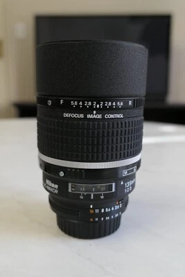 Nikon NIKKOR 135mm f/2 RF D AF A/M DC Lens with hama UV filter - Image 1 of 4