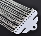 12 X SILVER PLATED LINK CHAIN NECKLACES LOBSTER CLASPS JEWELLERY MAKING CRAFT