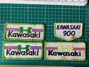 Vintage KAWASAKI Motorcycle Motor Racing Patch bundle of 4 - Picture 1 of 7