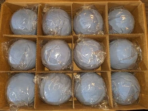 Keramikkugeln 4 im 12er Set runde Steine Gas Feuerstellen oder Kamin, blau - Bild 1 von 7