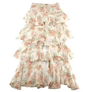 Pantalón para mujer Zara con volantes florales talla S - Imagen 1 de 7