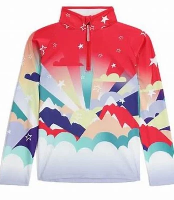 SPYDER  Surface  1/2 Zip Mid-Layer Top - Multi - NWT Girls XL (14) - Image 1 of 3