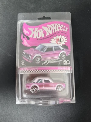 Hot Wheels 71 Datsun 510 RLC Exclusive  3562/ 5000 Spectra-Flame Pink (Signed) - Image 1 of 4