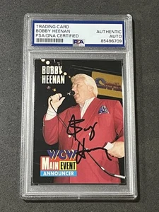 BOBBY HEENAN 1995 CARDZ WCW MAIN EVENT SIGNED AUTOGRAPHED CARD PSA/DNA CERTIFIED - Picture 1 of 2