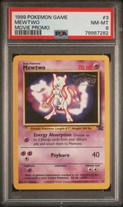 1999 Pokemon Game Movie #3 Mewtwo Movie Promo PSA 8 - Bild 1 von 2