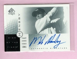 Autógrafo auténtico Mark Hensby 2001 signo de los tiempos - Imagen 1 de 1