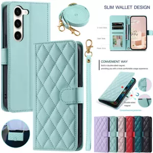 Wallet Case For Samsung S25 S24 Ultra S23 S22 S21 S20 FE Plus Leather Flip Cover - Picture 1 of 73