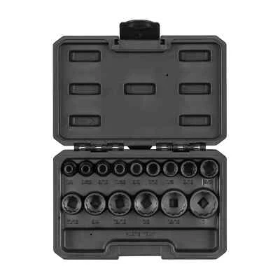 TEKTON 3/8 Inch Drive 12-Point Impact Socket Set, 15-Piece (1/4-1 in.) SID91304 - Image 1 of 4