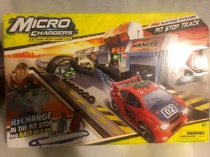 MICRO CHARGERS ELECTRONIC MICRO RACING CARS PRO RACING SYSTEM PIT STOP TRACK - Picture 1 of 7