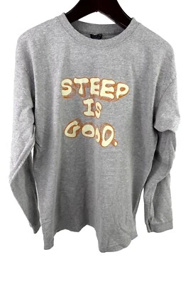 Camiseta de Colección Años 90 Nike ACG Steep Is Good Adulto Grande Gris Manga Larga Para Hombre Foto 1 de 4