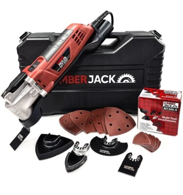 300W Oscillating Multi-Tool Variable Speed Cutter Sander Scraper 29pc Kit 230V - Image 1 of 4